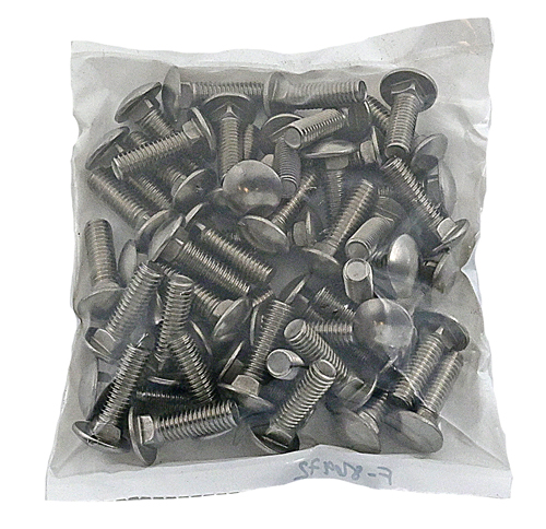 F-86924PB2 1/4-20 X 1-1/2 STAINLESS STEEL CARRIAGE BOLT GRADE 304 (18-8) / BAG QUANTITY: 50 PIECES